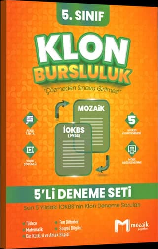 Mozaik 5. Sınıf Klon Bursluluk Deneme Seti