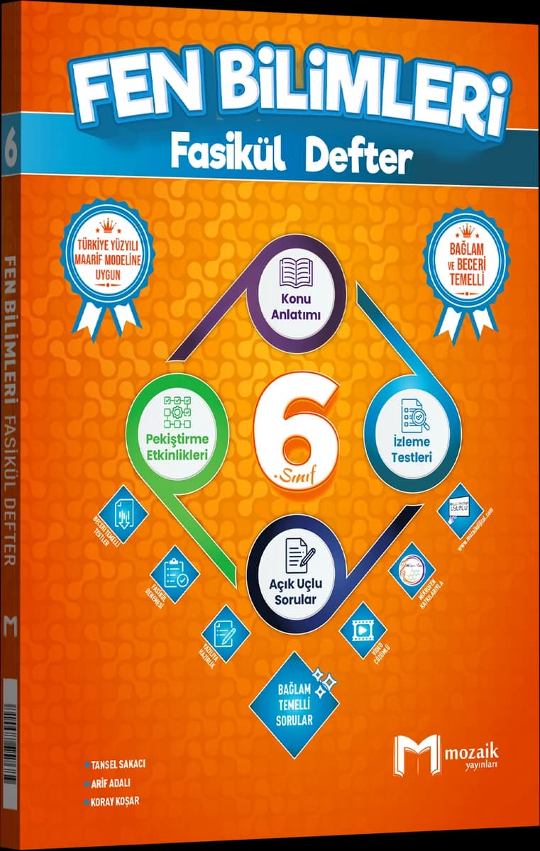Mozaik 6. Sınıf Fen Bilimleri Fasikül Defter