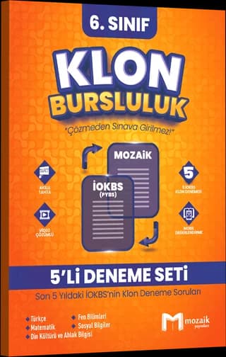 Mozaik 6. Sınıf Klon Bursluluk Deneme Seti