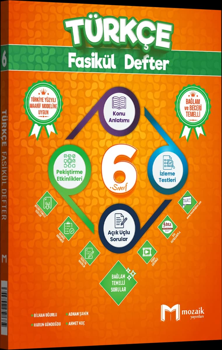 Mozaik 6. Sınıf Türkçe Fasikül Defter