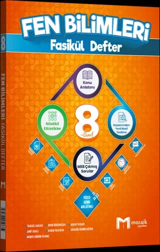 Mozaik 8. Sınıf Fen Bilimleri Fasikül Defter