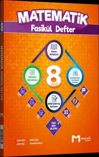 Mozaik 8. Sınıf Matematik Fasikül Defter